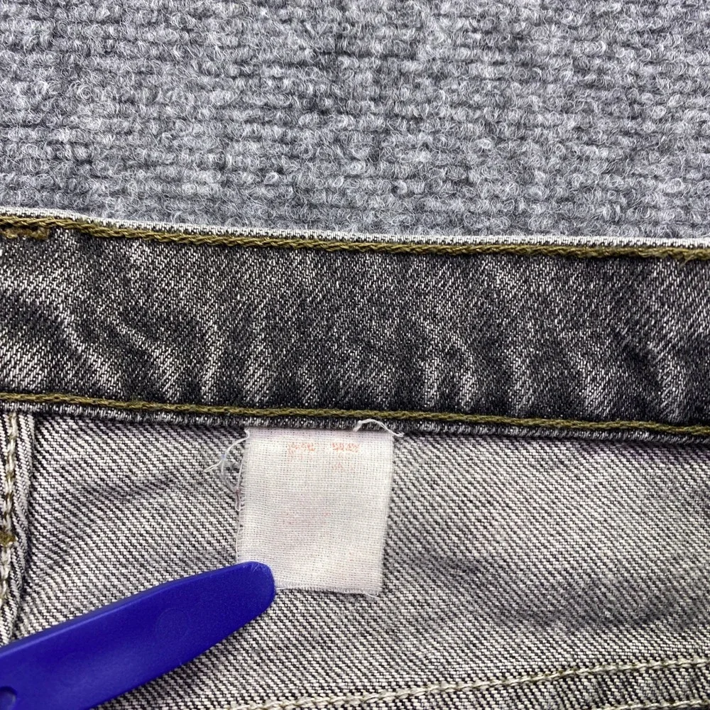 Vintage Levis 505 Orange Tab Grey Distressed Jeans Mens 35x33 USA Grunge